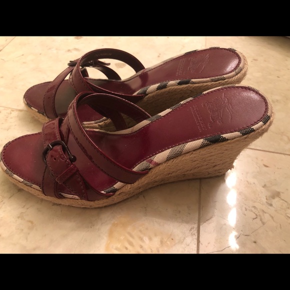 AUTHENTIC BURBERRY NOVA CHECK HEELS Sandal 37 - Picture 2 of 7